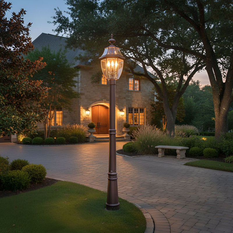 Newbury Beveled Lantern Head, Aged Copper