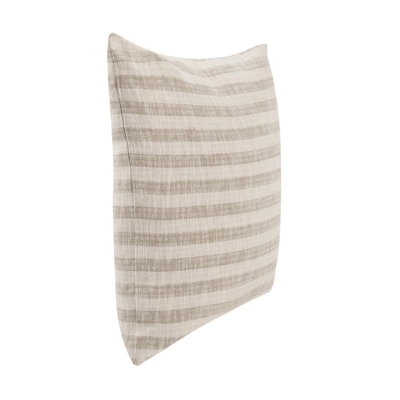 Coussin Linna, H 24 po x l 24 po, Carré, Taupe
