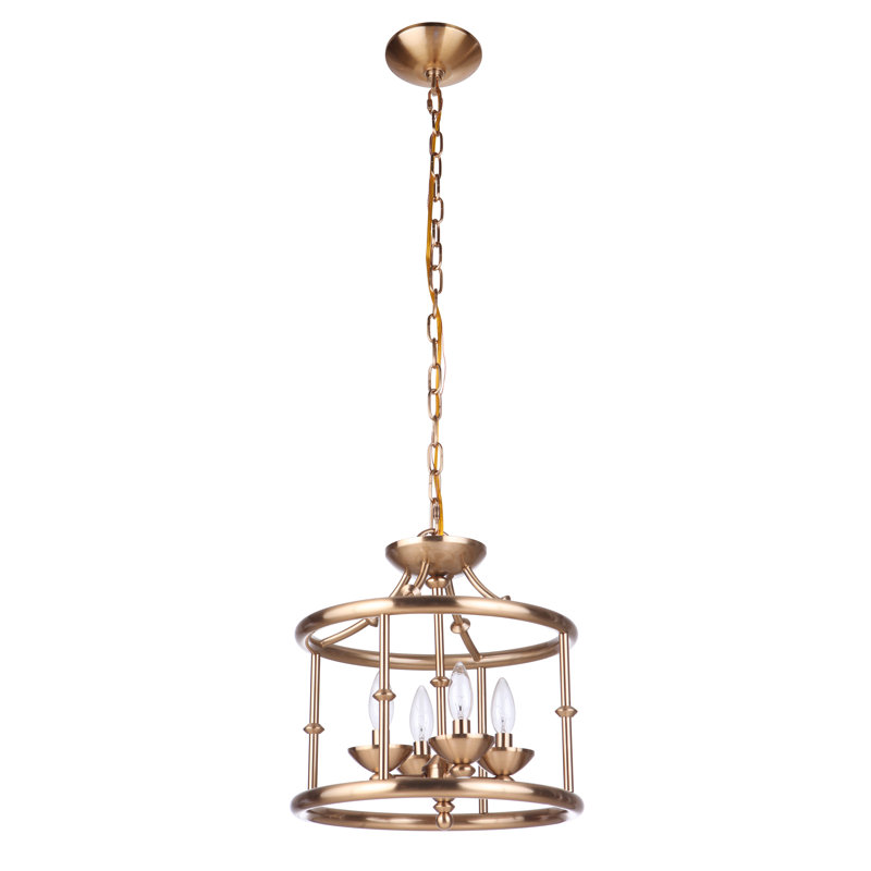 Amoi 4 - Light Lantern Pendant, Satin Brass
