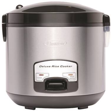 Continental Electric PS75068 Rice Cooker, Silver, 6-cups