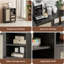 Buffet en rotin avec tablette réglable, buffet avec tiroirs pour le salon, la cuisine, le vestibule-1532848424