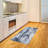 Marble Print High Density Long Fiber Poly Threads Decorative Area Rug Carpet-42029986
