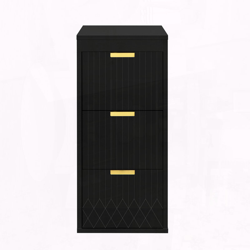 Armoire murale flottante 12 po avec tiroirs 12 po - Noir, Noir