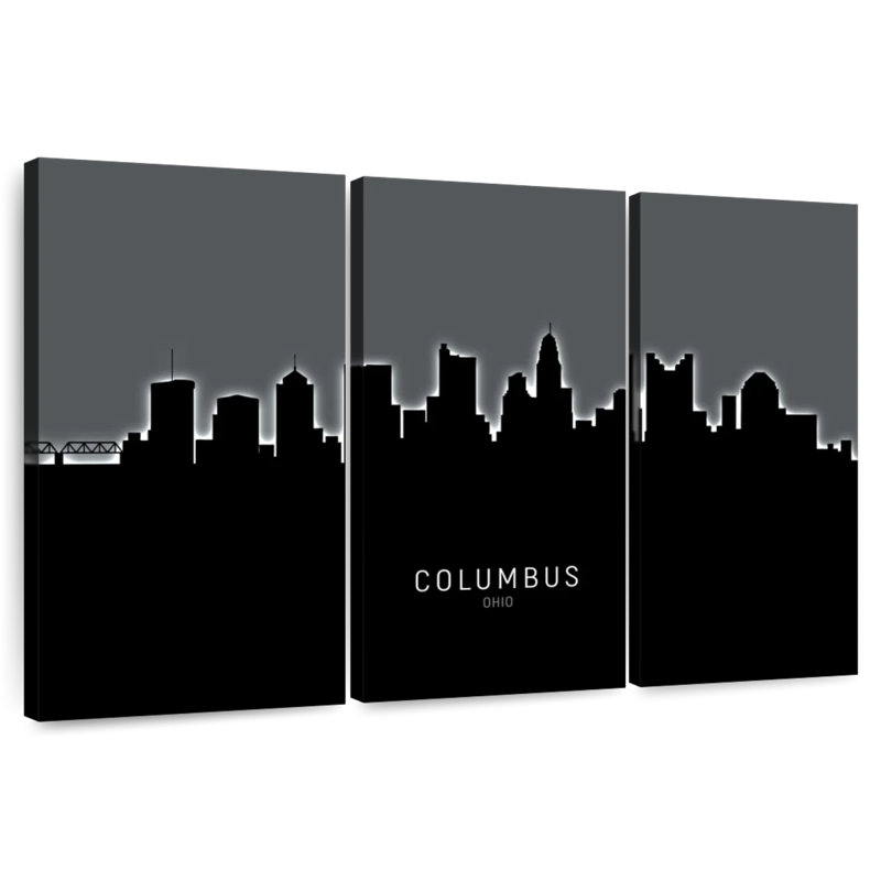 Columbus Ohio Skyline IV, 48" H x 74" W
