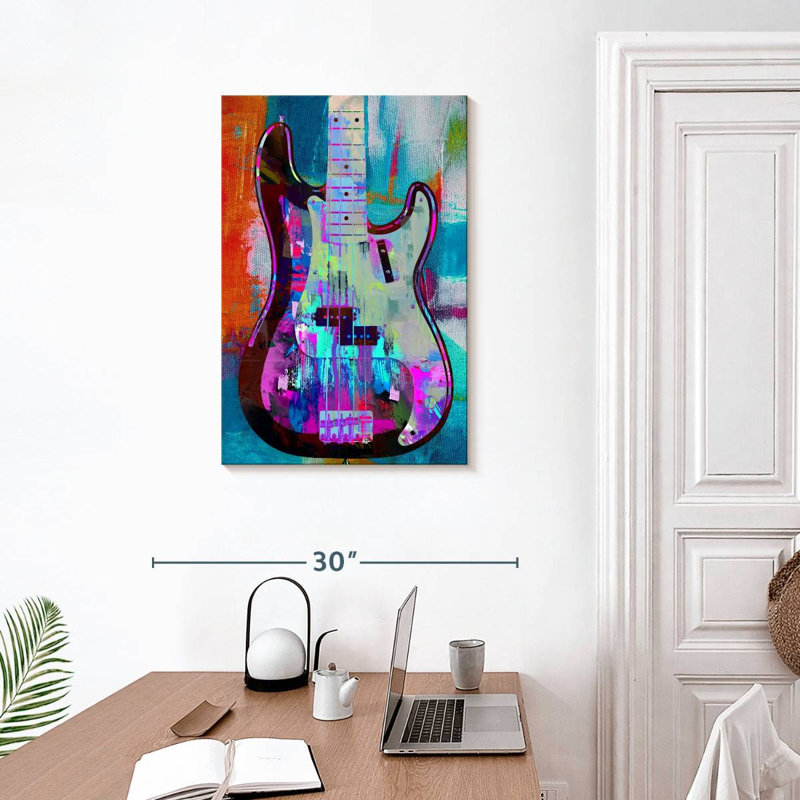 Abarca Painted Precision Bass, 30" H x 20" W