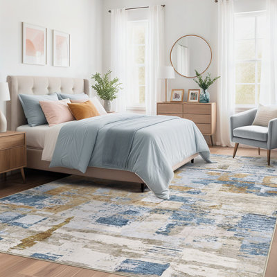 Tapis abstrait à motif abstrait Boho