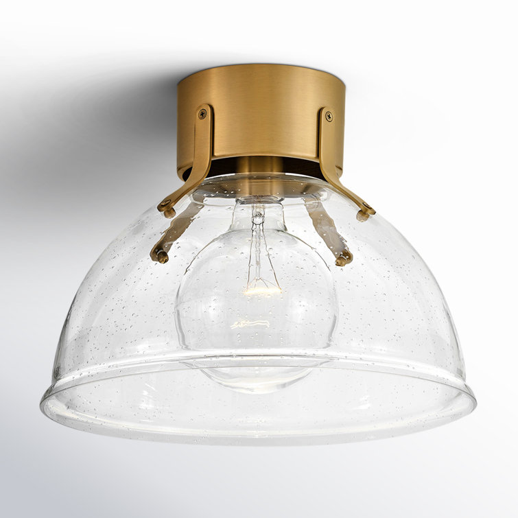 Hula Single Light Glass Flush Mount