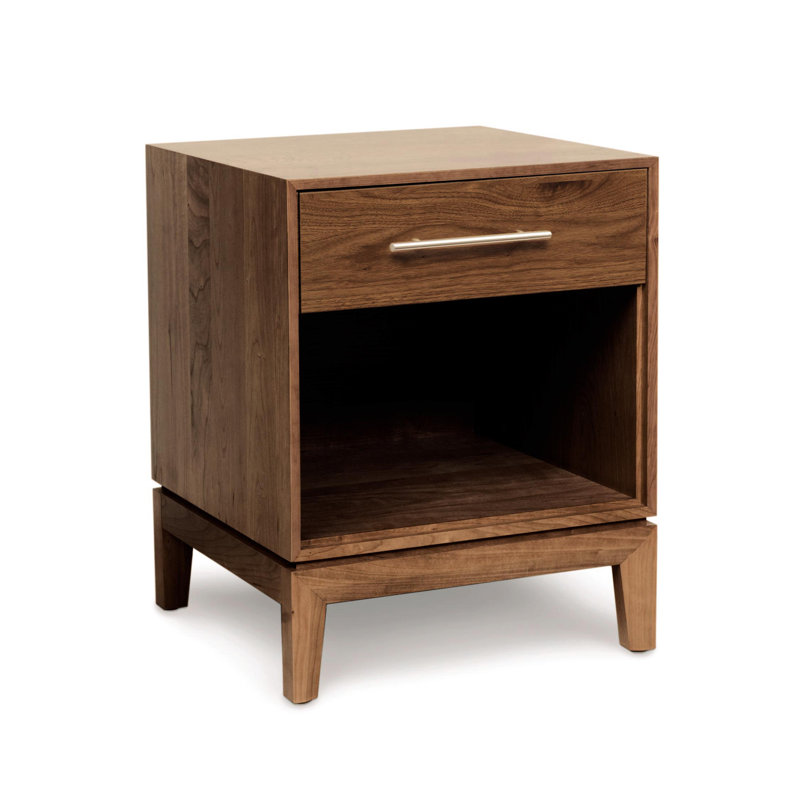 Mansfield 18.5'' W Nightstand, Natural Walnut, Conventional