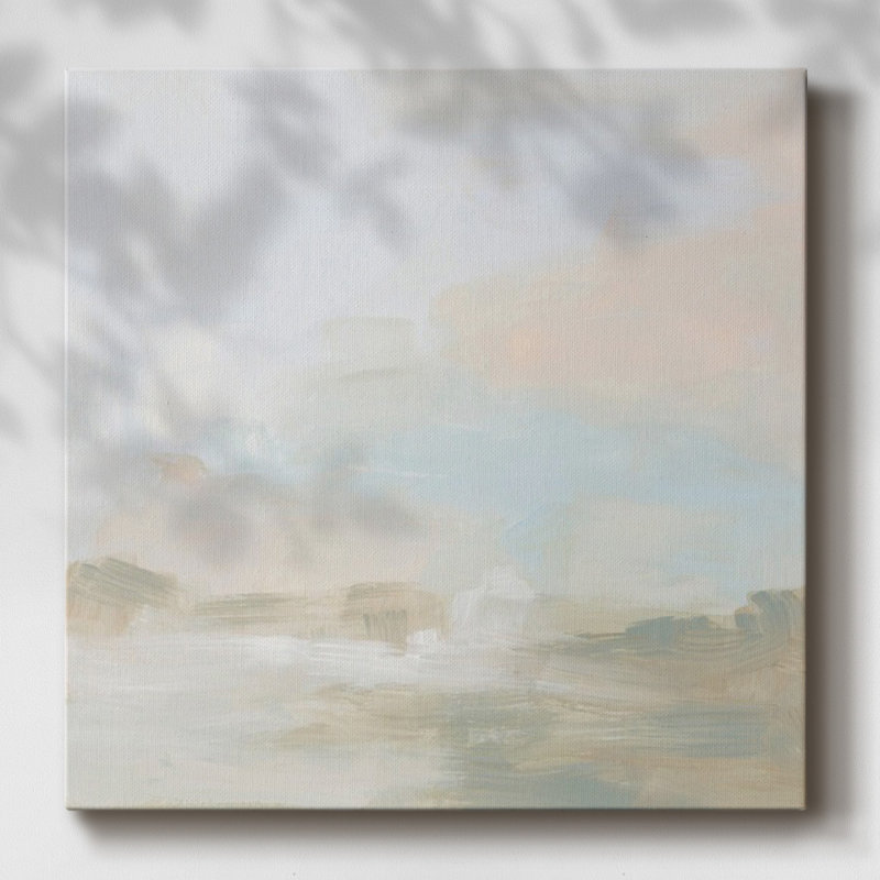 Toile tendue crème Vista II-Gallery, H 16 po x l 16 po x P 1,5 po