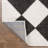 Utgard Classic Geometric Diamond Pattern White/Charcoal Rug-1309139852
