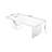 Nut-brown Rectangular Solid Wood Writing desk-312964186