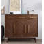 Armoire à chaussures en bois massif Nordic Herringbone Parquet-797241441