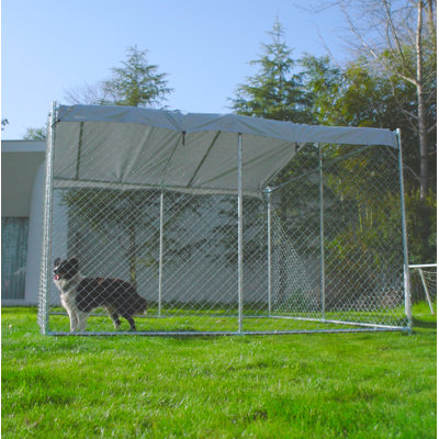 Large Dog Kennel Outdoor With UV Protection Waterproof Cover