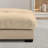 Down Filled Overstuffed Performance Velvet Ottoman-725689549