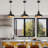 3 Pack Black Pendant Lights Kitchen Island 11.41" Kitchen Pendant Lighting, Farmhouse Pendant Light, Industrial Pendant Light, Island Lights for Kitchen Dining Room Bedroom-115991220