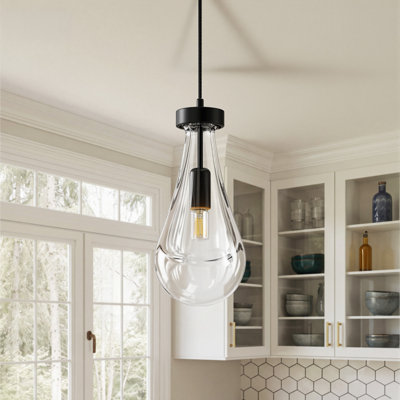 Luminaire suspendu de luxe à 1 lumière Raindrop
