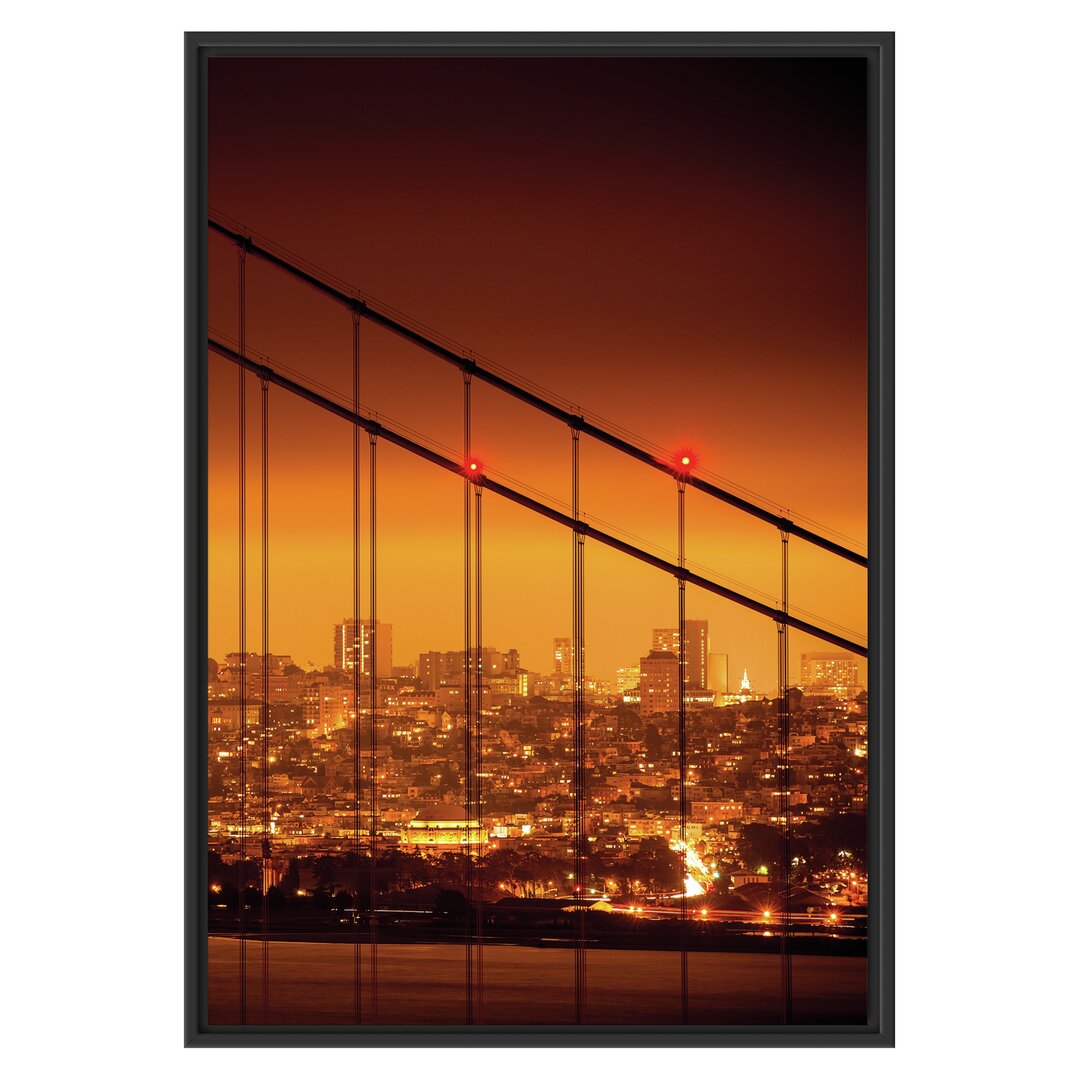 Gerahmtes Wandbild San Francisco Skyline