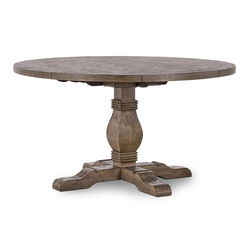 Birch Lane Kinston Pine Solid Wood Pedestal Dining Table & Reviews ...