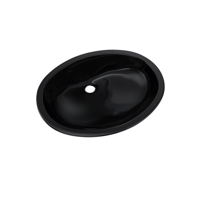 TOTO® Dantesca® Oval Undermount Bathroom Sink, Ebony