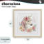 Licorne avec couronne florale, reproduction encadrée sous verre, design by Creative Studio-1858326072-1858326071