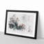 White Horse Rearing In A Winter Forest Watercolour - Framed Print-56882189-56882191