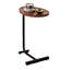 Tables en métal et brun - salon, mobilier de chambre à coucher, table de bout robuste