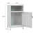 Katarra 26'' Tall Metal Nightstand Storage Cabinets With Lock-804624985