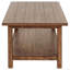 Table basse en bois brun avec tablette-1740849209