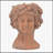 Visage Head Bust Planter Home Wall Planter