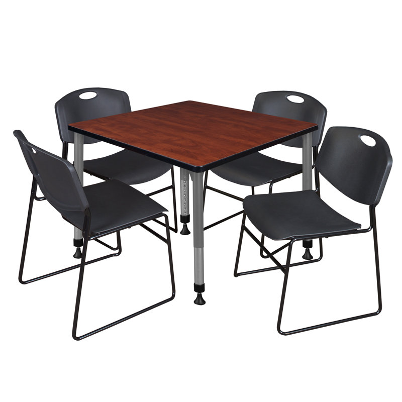 Ensemble de table de salle à manger L 42 po Romig Kee, Cerisier, H 34 po x l 48 po x P 48 po