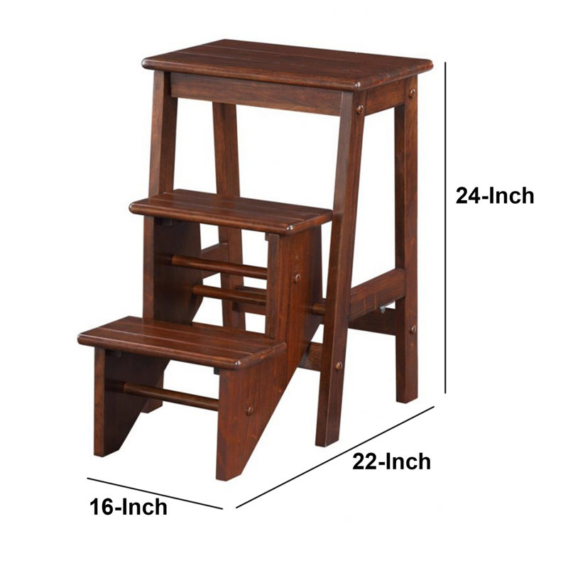 Elledge Solid Wood Accent Stool