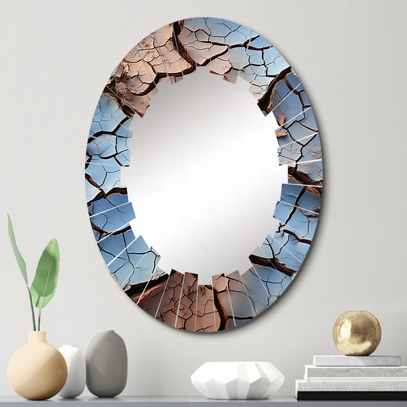 Miroir mural Besame - Paysages ovale, 30 po x 20 po