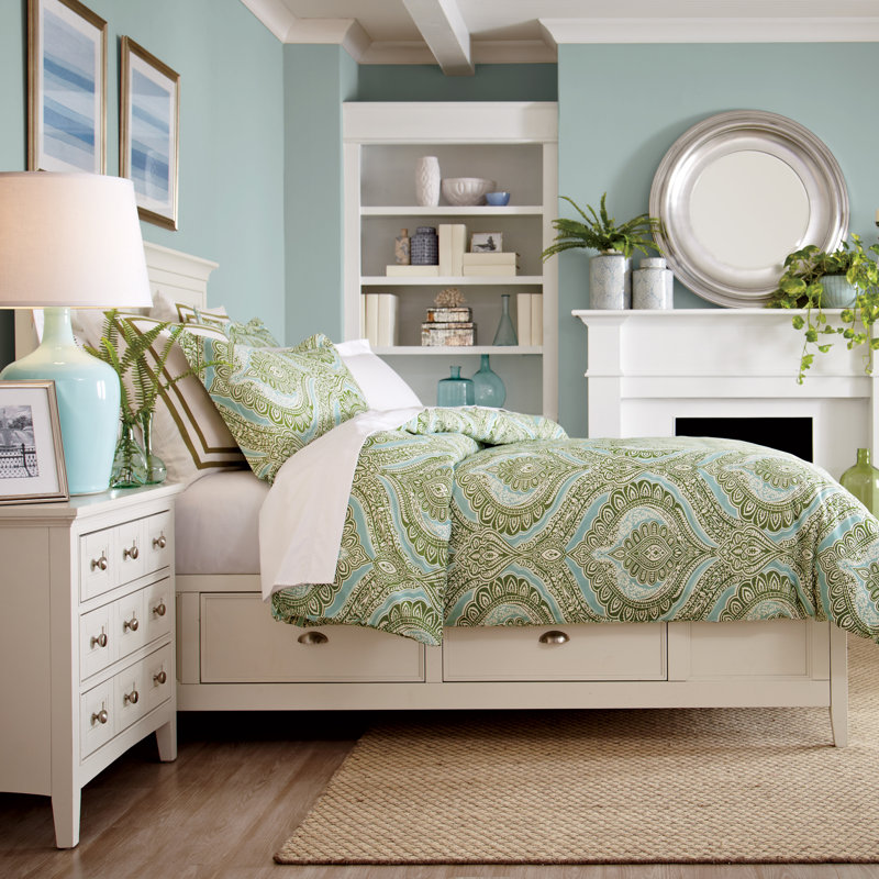 Ensemble de housse de couette réversible , Housse de couette double / grand + 2 taies décora