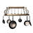 Neo Steel Handcrafted Oval Hanging Pot Rack