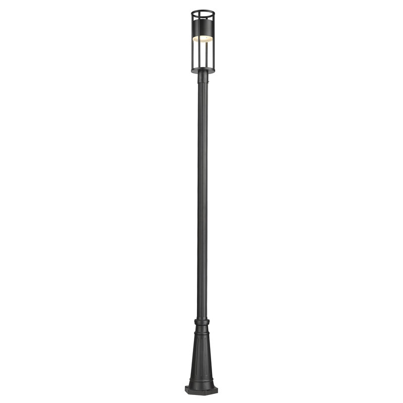 Lampadaire à DEL intégré 1 lumière 115,75 "de haut Dwendolyn (double)