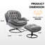 Fauteuil d'appoint avec repose-pieds Anouk-99861133