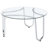 Dutton Chrome 3-piece Round Coffee Table Set