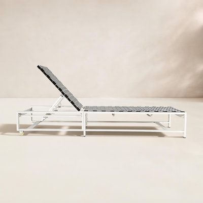 Bosley 27'' Outdoor Steel Chaise Lounge