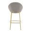 Ensemble de 2 tabourets de bar rembourrés-336689920