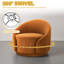 Fauteuil demi-tonneau pivotant rembourré Aunna-198877770