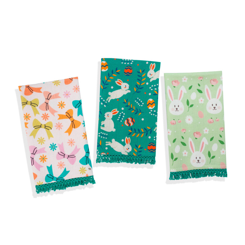 Hoppy Spring Bunny Kitchen Towel Set