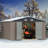 Outdoor Garden Metal Storage Shed with Lockable Double Doors-94955189-95054212