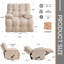 Fauteuil inclinable manuel surdimensionné avec structure pivotante, tissu chenille et dossier en bois - 38,87 pouces de large-610210017