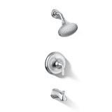Forté Sculpted Rite-Temp Bath and Shower Trim