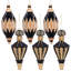 Baroque Finial Ornament, Set Of 6 - 7 Inches