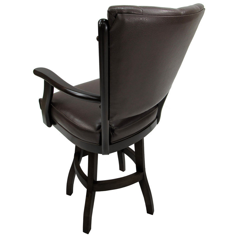 Gencay Swivel Wood Bar Stool 30" Seat, Counter Stool (26” Seat Height)