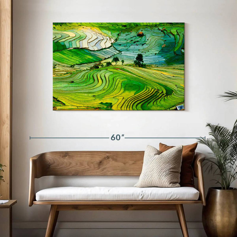 Rizières Alvord Lao Cai, H 30 po x l 45 po