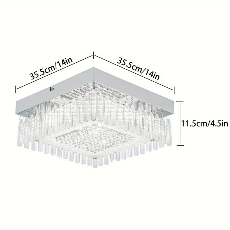 Flush Ceiling Light Crystal Flush Mount Light Modern Ceiling Light For Bathroom Flush Mount Lighting
