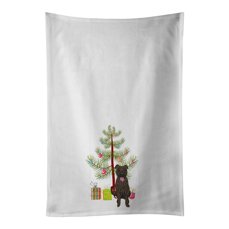 Cotton Tea Towel Kitchen Towel, Pit Bull Brindle