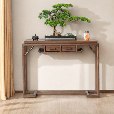 Élégante console multifonctionnelle en bois